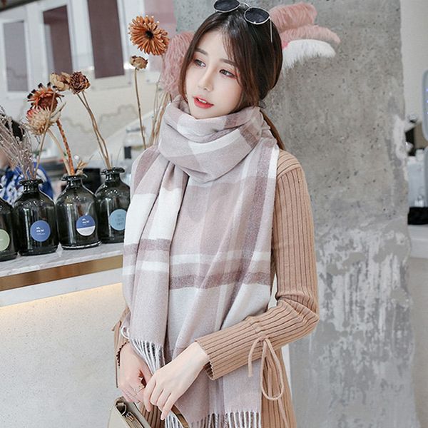 korean plaid wool handkerchief for women neck warmer winter shawls and wrappers big cashmere covers scarves foulard femme scarf nbs3, Blue;gray
korean plaid wool handkerchief for women neck warmer winter shawls and wrappers big cashmere covers scarves foulard femme scarf nbs3, Blue;gray