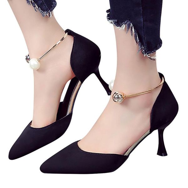 dress shoes sagace ladies high heel pointed toe sandals thin heels comfort work pumps single, Black
dress shoes sagace ladies high heel pointed toe sandals thin heels comfort work pumps single, Black