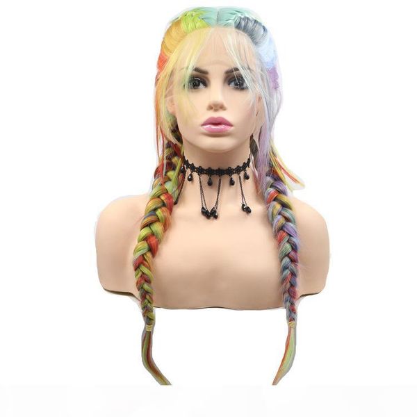 colorfuly cosply bomb twist glance dreadlock synthetic hair crochet braid omber lace front braiding women curly wigs fiber wig, Black
colorfuly cosply bomb twist glance dreadlock synthetic hair crochet braid omber lace front braiding women curly wigs fiber wig, Black