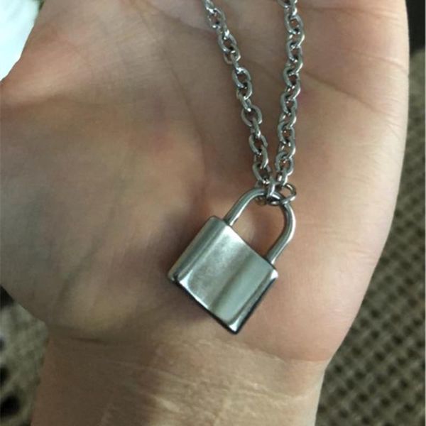 pendant necklaces women jewelry silver color padlock necklace brand stainless steel rolo cable chain friendship gifts
pendant necklaces women jewelry silver color padlock necklace brand stainless steel rolo cable chain friendship gifts