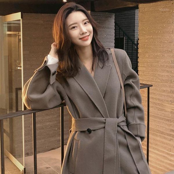 han guodong door thickening cashmere coat female with long over-the-knee high-end hepburn loose wool coat season1, Black
han guodong door thickening cashmere coat female with long over-the-knee high-end hepburn loose wool coat season1, Black