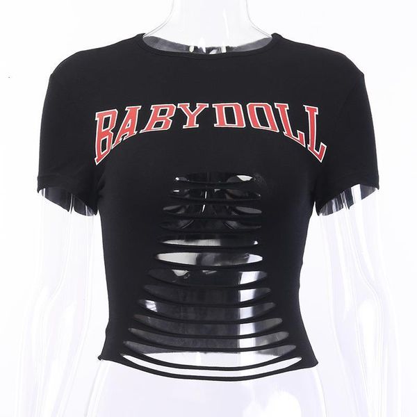 letter baby printed punk gothic cotton t-shirts summer women hollow out hole short t shirts girls cropped tees shirts, White
letter baby printed punk gothic cotton t-shirts summer women hollow out hole short t shirts girls cropped tees shirts, White