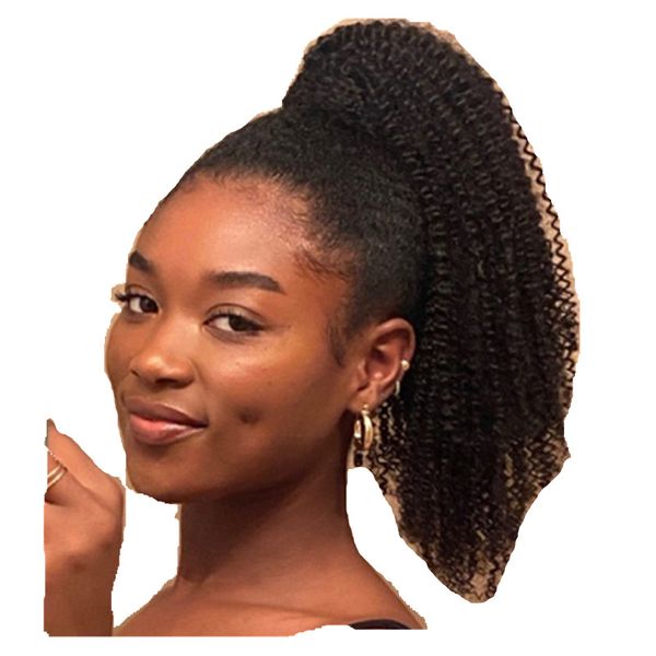 wrap drawstring ponytail human hair kinky curly ponytails clip ins for women 10-20 inch 120g indian hair extensions non-remy pigtail, Black
wrap drawstring ponytail human hair kinky curly ponytails clip ins for women 10-20 inch 120g indian hair extensions non-remy pigtail, Black