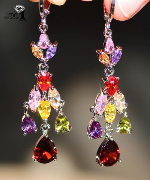 dangle & chandelier yayi jewelry fashion princess cut long multi-color zircon silver color ear earrings wedding party gifts 13
dangle & chandelier yayi jewelry fashion princess cut long multi-color zircon silver color ear earrings wedding party gifts 13