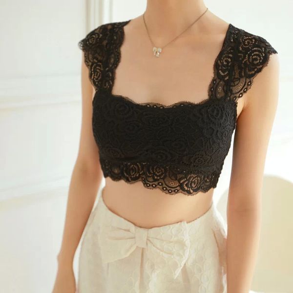 3Pieces/Lot 2020 Women Ladies Sexy Lace Padded Bra Crop Top Black White Vest Sleep Leisure Bralette Intimates Padded Tank Top Caimsole Tops
3Pieces/Lot 2020 Women Ladies Sexy Lace Padded Bra Crop Top Black White Vest Sleep Leisure Bralette Intimates Padded Tank Top Caimsole Tops