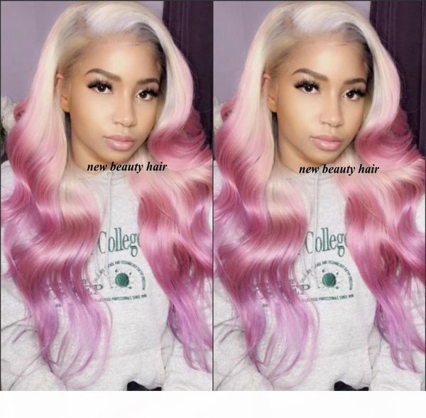 synthetic ombre lace front wigs pink color heat resistant hair 26 inch long body wave females cosplay wigs, Black
synthetic ombre lace front wigs pink color heat resistant hair 26 inch long body wave females cosplay wigs, Black