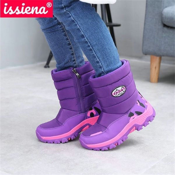 issiena 2021 flat with winter pu leather down zipper kids snow boys girls plush round toe keep warm boots size 31-37 y201028, Black;grey
issiena 2021 flat with winter pu leather down zipper kids snow boys girls plush round toe keep warm boots size 31-37 y201028, Black;grey
