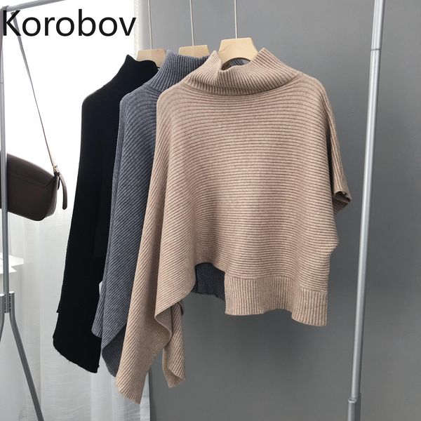 korobov 2020 new arrival women sweaters vintage solid turtleneck loose casual female pullovers korean elegant sueter mujer h1211, White;black
korobov 2020 new arrival women sweaters vintage solid turtleneck loose casual female pullovers korean elegant sueter mujer h1211, White;black