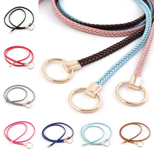 2020 new gold o ring buckle weave belt ladies white black red thin braided leather belts for women dresses string waistband, Black;brown
2020 new gold o ring buckle weave belt ladies white black red thin braided leather belts for women dresses string waistband, Black;brown