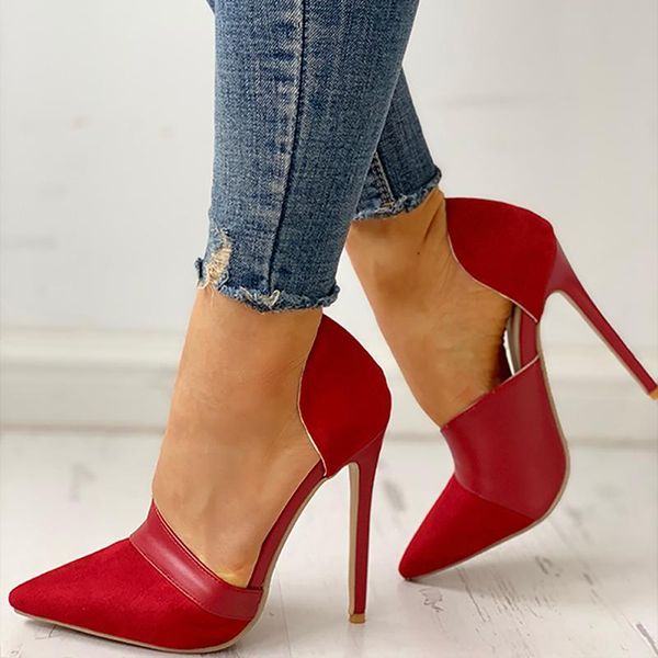 sandals party zapatos de mujer women solid color casual pointed toe suede & pu heels, Black
sandals party zapatos de mujer women solid color casual pointed toe suede & pu heels, Black