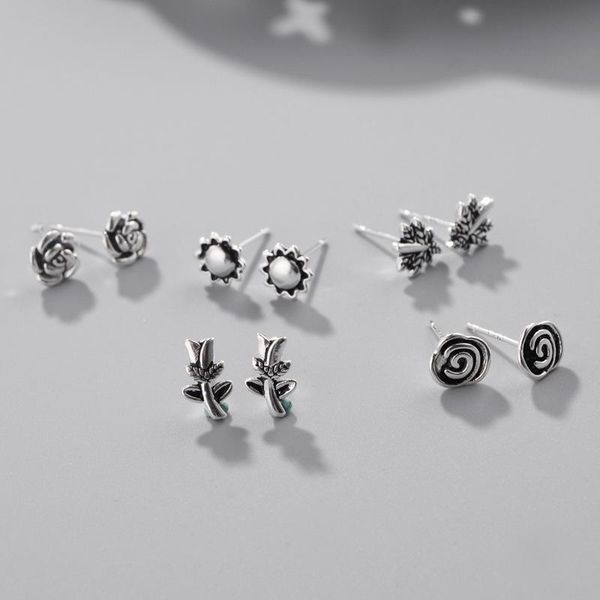 stud trendy minimalist real 100% 925 sterling silver mini small flower animals earrings for women student teen jewelry gift, Golden;silver
stud trendy minimalist real 100% 925 sterling silver mini small flower animals earrings for women student teen jewelry gift, Golden;silver