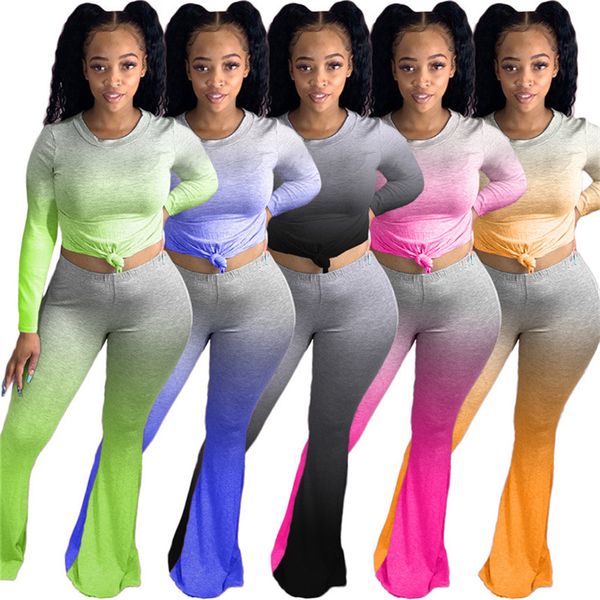 women 2 piece set gradient sweatsuit long sleeve shirtsflared long pant casual jogger suit winter sportswear plus size outfit 4330, White
women 2 piece set gradient sweatsuit long sleeve shirtsflared long pant casual jogger suit winter sportswear plus size outfit 4330, White