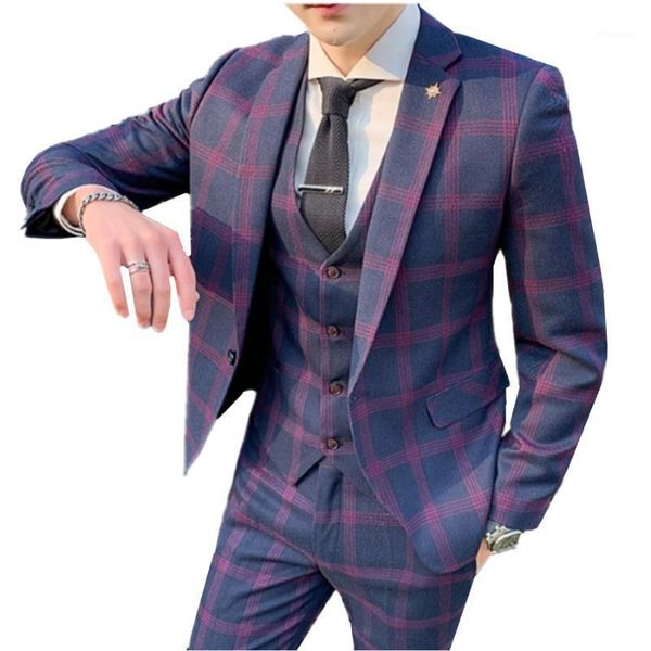 new style mens striped suit three-piece sets slim fit male suit jacket and vest and trousers men business suits1, White;black
new style mens striped suit three-piece sets slim fit male suit jacket and vest and trousers men business suits1, White;black