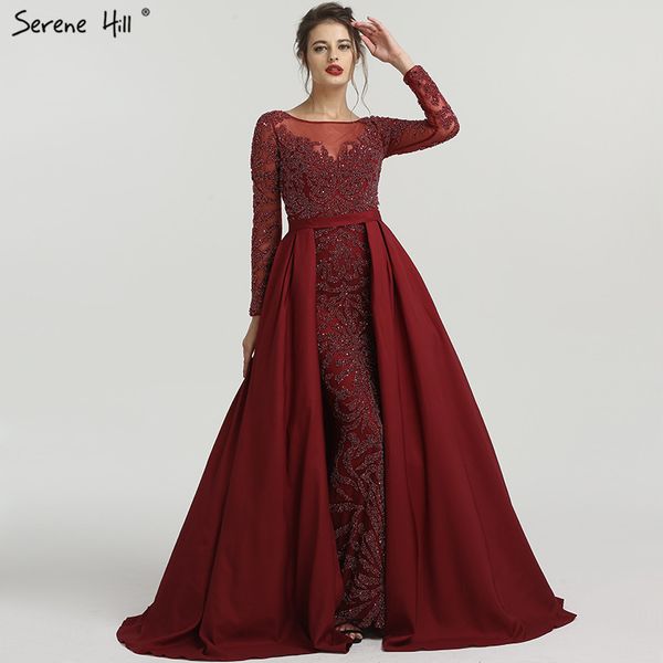 2020 sheer long sleeve burgundy evening dresses crystal beaded muslim prom dress party gown robe de soiree lj201123, White;black
2020 sheer long sleeve burgundy evening dresses crystal beaded muslim prom dress party gown robe de soiree lj201123, White;black
