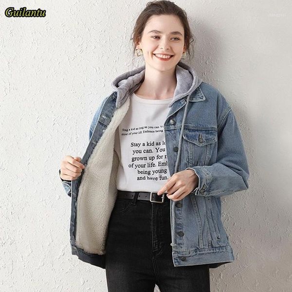 guilantu autumn winter cotton liner padded denim jacket women plus size loose jeans coat female hooded vintage chaqueta mujer1, Black;brown
guilantu autumn winter cotton liner padded denim jacket women plus size loose jeans coat female hooded vintage chaqueta mujer1, Black;brown