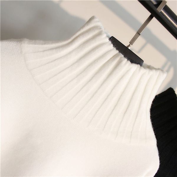 turtleneck sweater women pullover high elasticity knitted ribbed slim jumper autumn winter basic female sweater truien dames 200924, White;black
turtleneck sweater women pullover high elasticity knitted ribbed slim jumper autumn winter basic female sweater truien dames 200924, White;black