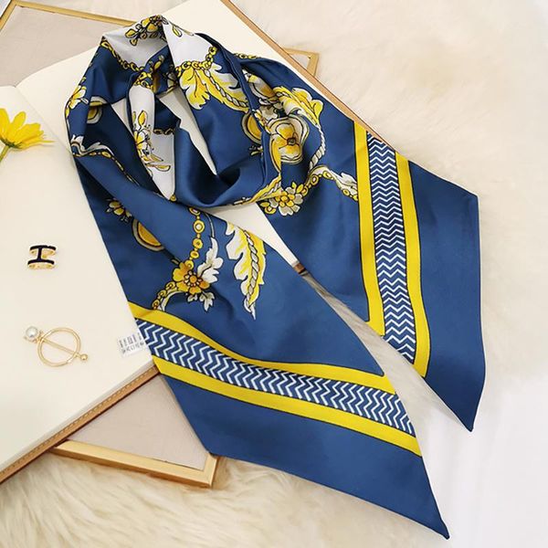 scarves print 2021 silk scarf for women bag skinny foulard elegant lady's neck tie fashion head ribbon autumn, Blue;gray
scarves print 2021 silk scarf for women bag skinny foulard elegant lady's neck tie fashion head ribbon autumn, Blue;gray