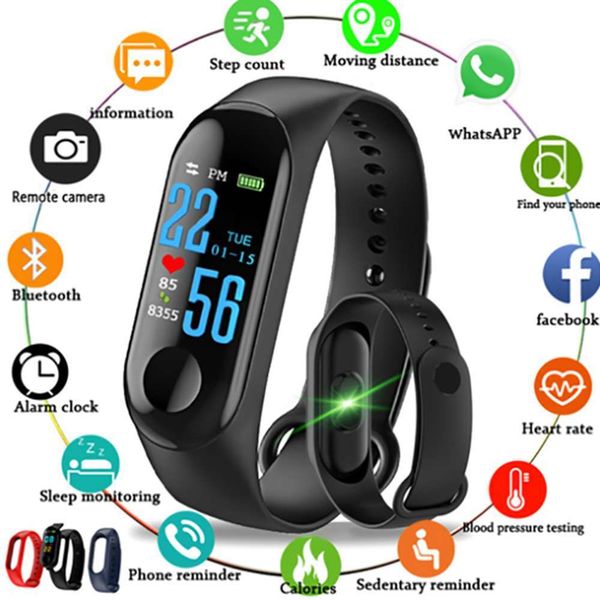 m3 waterproof watch, smart sports watch with heart rate, blood prsure control and blueto
m3 waterproof watch, smart sports watch with heart rate, blood prsure control and blueto