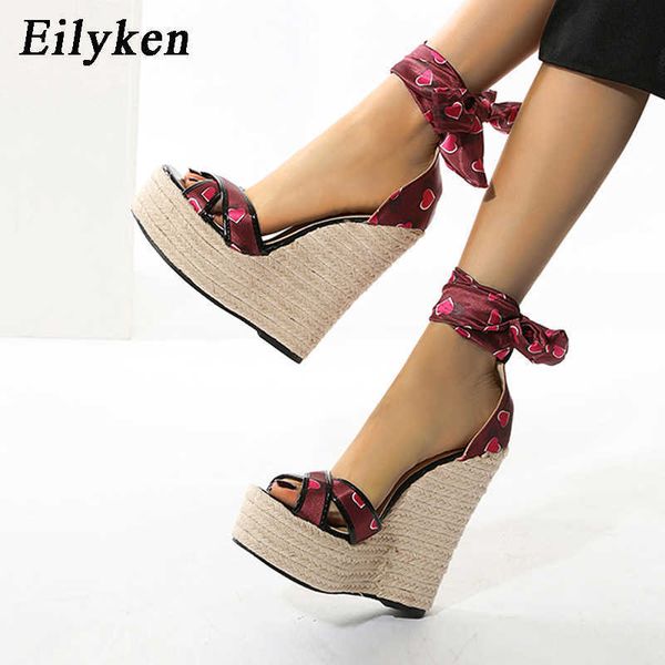 2022 classic luxury new design heart-shaped pattern silk lace-up women platform sandals summer fashion peep toe wedges high heels shoes pari, Black
2022 classic luxury new design heart-shaped pattern silk lace-up women platform sandals summer fashion peep toe wedges high heels shoes pari, Black