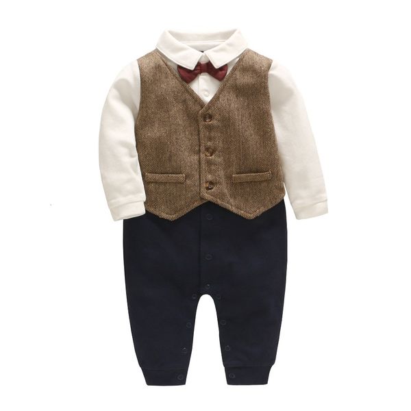 2021 new newborn baby boy rompers cotton tie gentleman suit kids clothing infant jumpsuit toddler boys clothes sets 0-2y 10n9, Blue
2021 new newborn baby boy rompers cotton tie gentleman suit kids clothing infant jumpsuit toddler boys clothes sets 0-2y 10n9, Blue