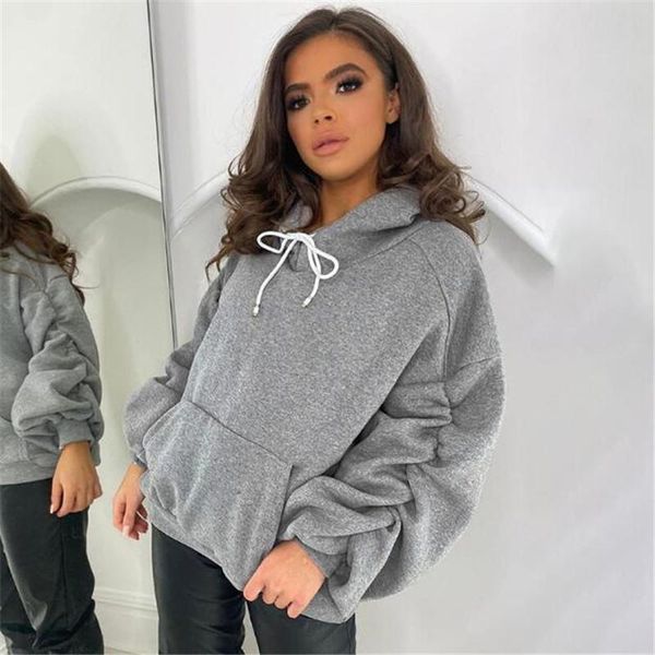 women hoodies sweatshirt autumn winter ruched long puff sleeve pockets oversized sweatshirt loose female pullover streetwear, Black
women hoodies sweatshirt autumn winter ruched long puff sleeve pockets oversized sweatshirt loose female pullover streetwear, Black