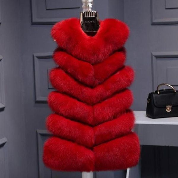 women's fur & faux vest women red vests winter thick warm fashion luxury coat jacket gilet female w1975, Black
women's fur & faux vest women red vests winter thick warm fashion luxury coat jacket gilet female w1975, Black