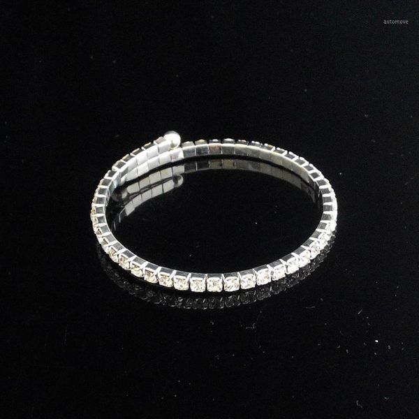 2017 special offer real round pulseira feminina pulseiras bangles 1 row crystal stretch bangle bracelet wristband1, Black 
2017 special offer real round pulseira feminina pulseiras bangles 1 row crystal stretch bangle bracelet wristband1, Black