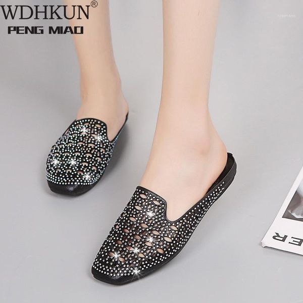 wdhkun women's fashion casual slip on the outdoor slippers crystal baotou outside wearing hollow flat slippers new listing 20201, Black
wdhkun women's fashion casual slip on the outdoor slippers crystal baotou outside wearing hollow flat slippers new listing 20201, Black