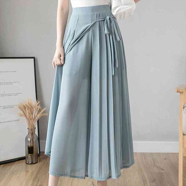 spring summer style korean pleated chiffon trousers large size elastic waist casual pants hakama woman trousers skirts, Black;white
spring summer style korean pleated chiffon trousers large size elastic waist casual pants hakama woman trousers skirts, Black;white