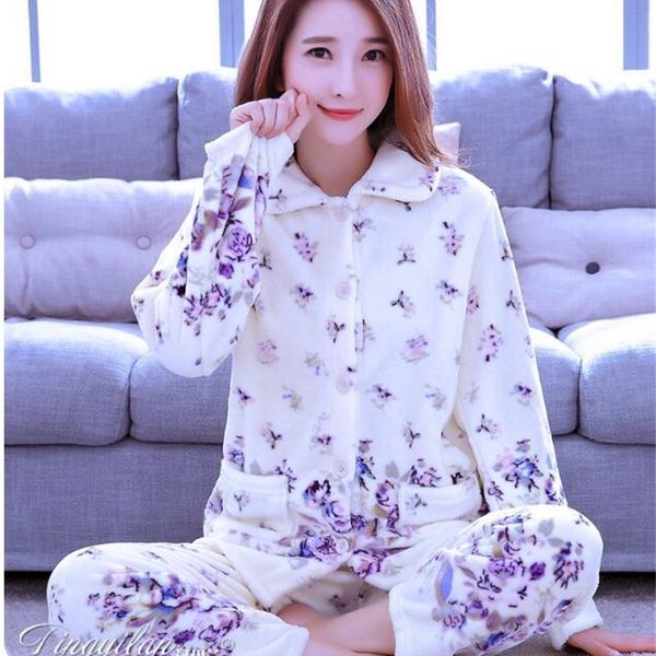 women sleepwear pyjama suit thick warm cute sleepingwear girls coral fleece pajamas for women flannel homewear d-2100 y200708, Black;red
women sleepwear pyjama suit thick warm cute sleepingwear girls coral fleece pajamas for women flannel homewear d-2100 y200708, Black;red