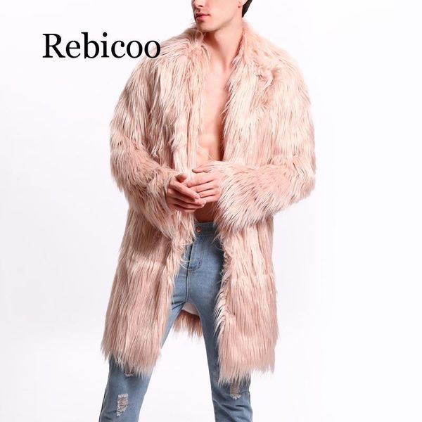 men's fur & faux rebicoo coat northern winter windbreaker side punk pike, Black
men's fur & faux rebicoo coat northern winter windbreaker side punk pike, Black