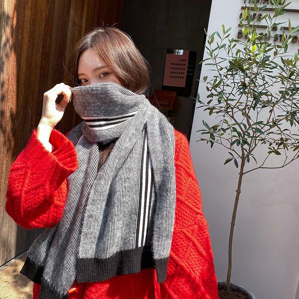 winter cashmere like scarf for women brand version thickened warm thin shawl versatile knitting new collar klwe, Blue;gray
winter cashmere like scarf for women brand version thickened warm thin shawl versatile knitting new collar klwe, Blue;gray