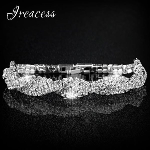 charm bracelets bracelet for women classic crystal wedding & bangles women's romantic silver color fashion jewelry, Golden;silver
charm bracelets bracelet for women classic crystal wedding & bangles women's romantic silver color fashion jewelry, Golden;silver