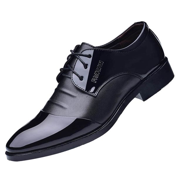 2021 new business dress men formal shoes wedding pointed toe fashion pu leather shoes flats oxford shoes, Black
2021 new business dress men formal shoes wedding pointed toe fashion pu leather shoes flats oxford shoes, Black