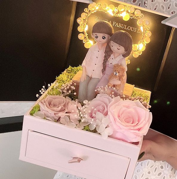 double door jewelry drawer box rose gift box creative christmas valentine's day gift eternal flower gift box
double door jewelry drawer box rose gift box creative christmas valentine's day gift eternal flower gift box