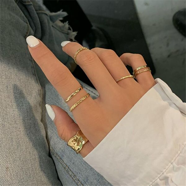 cluster rings xialuoke bohemia minimalism style geometry round set accessories index finger joint ring for women punk jewelry r0088, Golden;silver
cluster rings xialuoke bohemia minimalism style geometry round set accessories index finger joint ring for women punk jewelry r0088, Golden;silver