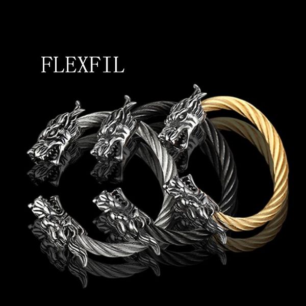flexfil men's bracelet titanium steel fashion metal weave brand dragon male jewelry gifts bangles accessoris, Golden;silver
flexfil men's bracelet titanium steel fashion metal weave brand dragon male jewelry gifts bangles accessoris, Golden;silver