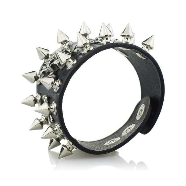 unique rock spikes rivet gothic skeleton skull punk biker wide cuff leather bracelet s059 uni qylhhi, White
unique rock spikes rivet gothic skeleton skull punk biker wide cuff leather bracelet s059 uni qylhhi, White