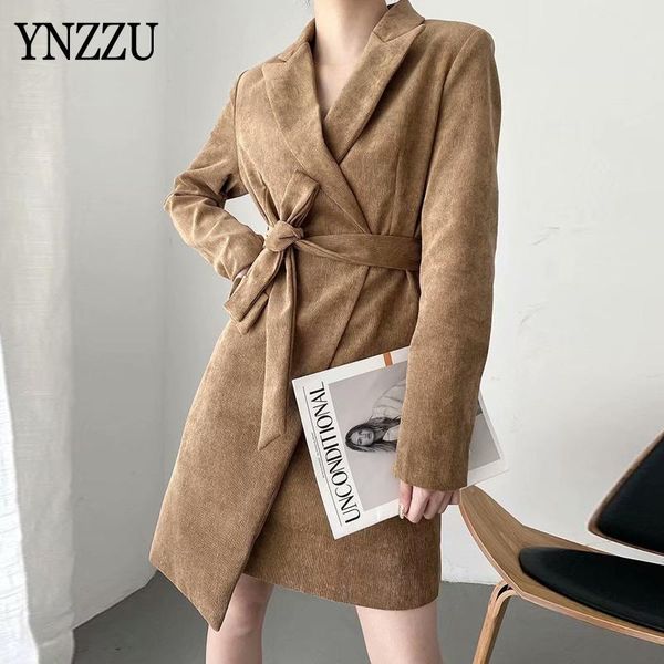 women's suits & blazers vintage corduroy blazer dress spring camel female long sleeve jacket coat with belt irregular 2021 ynzzu 9o316, White;black
women's suits & blazers vintage corduroy blazer dress spring camel female long sleeve jacket coat with belt irregular 2021 ynzzu 9o316, White;black
