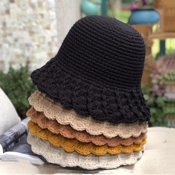 beanie/skull caps handmade crochet woolen hat korean knitted basin japanese small edge solid color fisherman female wild, Blue;gray
beanie/skull caps handmade crochet woolen hat korean knitted basin japanese small edge solid color fisherman female wild, Blue;gray