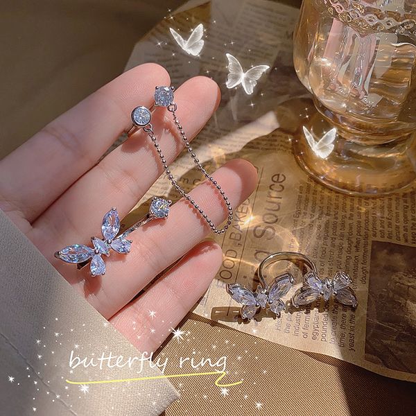 high-grade zircon butterfly ring super fairy personality tide opening can adjust the cold wind three-dimensional niche index finger ring, Golden;silver
high-grade zircon butterfly ring super fairy personality tide opening can adjust the cold wind three-dimensional niche index finger ring, Golden;silver
