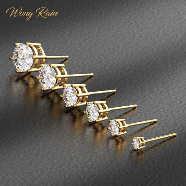 wong rain classic 925 sterling silver white z gemstone birthstone ear studs yellow gold earrings wedding jewelry wholesale, Golden;silver
wong rain classic 925 sterling silver white z gemstone birthstone ear studs yellow gold earrings wedding jewelry wholesale, Golden;silver