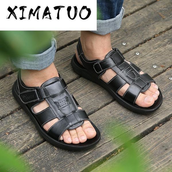 sandals mens summer genuine leather male beach soft comfortable outdoor slippers slip-on man1, Black
sandals mens summer genuine leather male beach soft comfortable outdoor slippers slip-on man1, Black