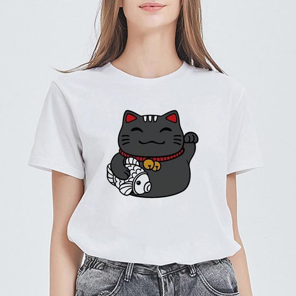women's fashion t-shirt harajuku graphic plutus cat t shirts women plus size punk casual cute vogue camiseta mujer, White
women's fashion t-shirt harajuku graphic plutus cat t shirts women plus size punk casual cute vogue camiseta mujer, White