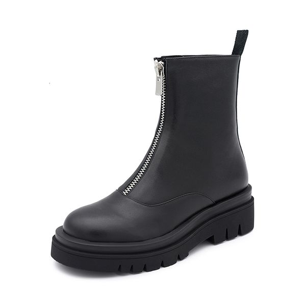2021 new cow leather ankle thick heels autumn winter short shoes woman quality zippers motorcycle ladies basic boots sttg, Black
2021 new cow leather ankle thick heels autumn winter short shoes woman quality zippers motorcycle ladies basic boots sttg, Black