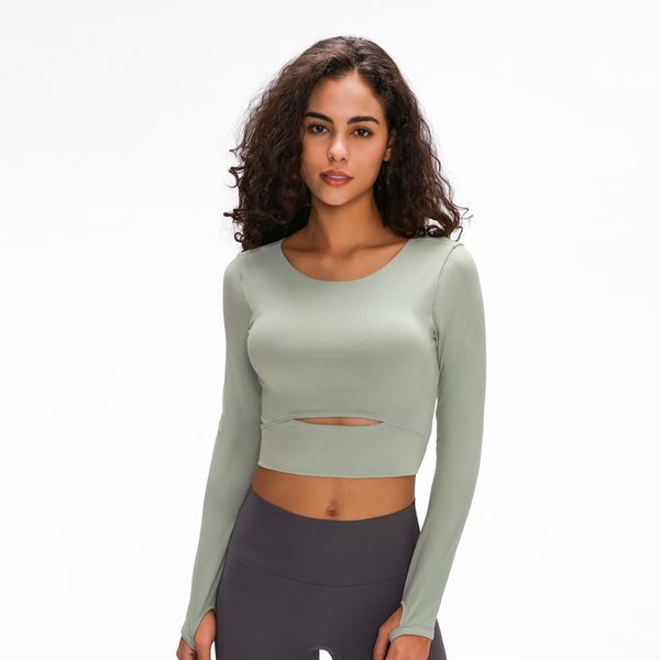 2021 new wind women long sleeve cropped with padded bra soft yoga comfortable gym workout shirts qa4u, Gray
2021 new wind women long sleeve cropped with padded bra soft yoga comfortable gym workout shirts qa4u, Gray