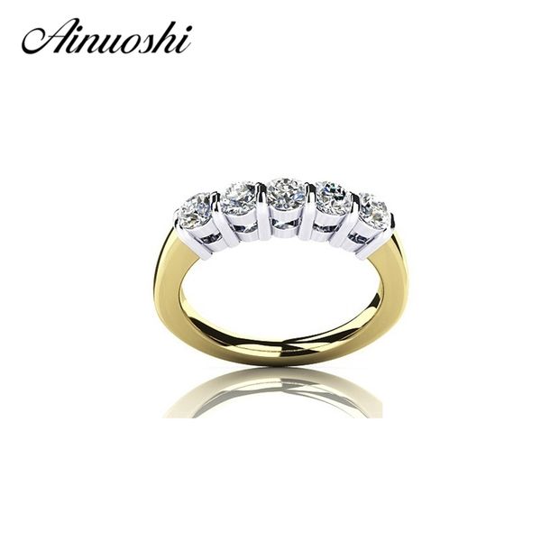 ainoushi luxury row drills band ring for women 925 solid sterling silver yellow gold color sona simulated engagement finger ring y200106, Slivery;golden
ainoushi luxury row drills band ring for women 925 solid sterling silver yellow gold color sona simulated engagement finger ring y200106, Slivery;golden