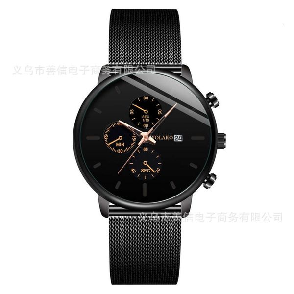 high 2020 new mesh band fashion end trend business calendar three eyes six pin men's quartz watch v7yr, Slivery;brown
high 2020 new mesh band fashion end trend business calendar three eyes six pin men's quartz watch v7yr, Slivery;brown