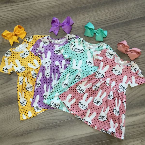 sring/summer easter baby girls children clothes boutique milk silk dress bunny sunglass short sleeve knee length match bow y200623, White
sring/summer easter baby girls children clothes boutique milk silk dress bunny sunglass short sleeve knee length match bow y200623, White