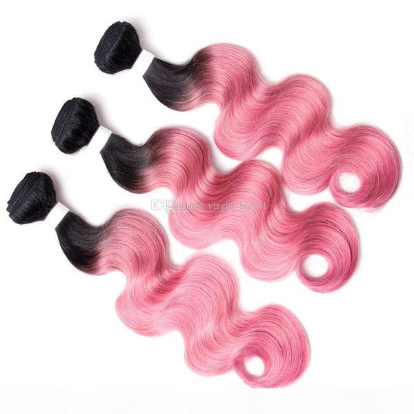ombre pink human hair bundles body wave malaysian virgin remy hair weft 3pcs lot two tone pink body wave hair bundles, Black;brown 
ombre pink human hair bundles body wave malaysian virgin remy hair weft 3pcs lot two tone pink body wave hair bundles, Black;brown